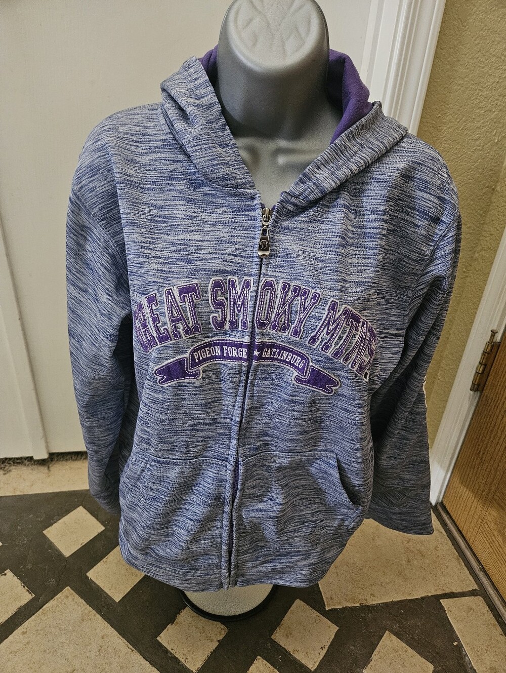 Purple Great Smoky Mountains Sweater